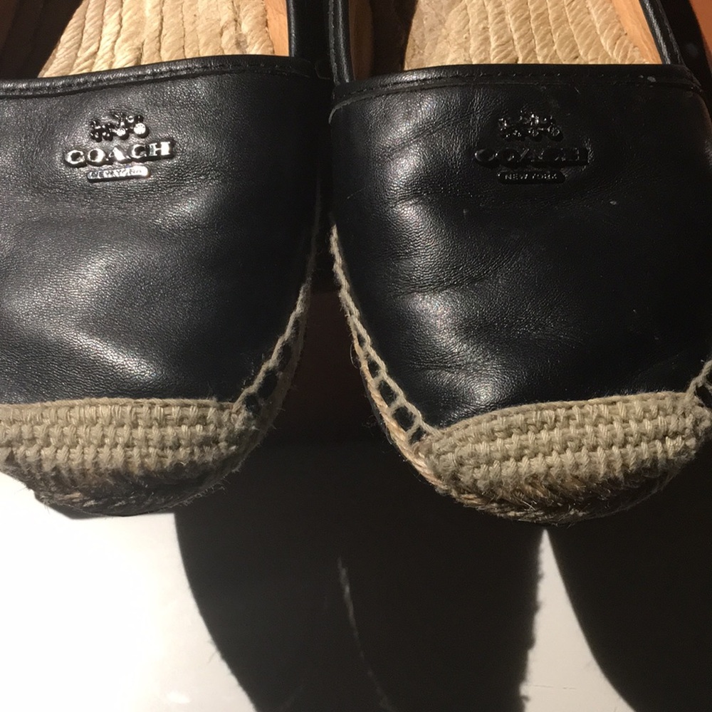 Coach lambskin Black leather Authentic